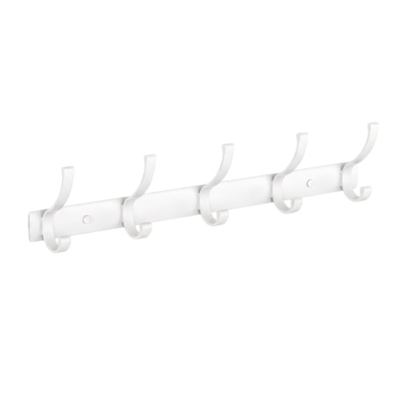 REGALWOVEN 1 Pack Coat Rack Wall Mount, Coat Hook, Hat Rack, Wall Hooks for Hanging for Entryway, Bedroom White 4