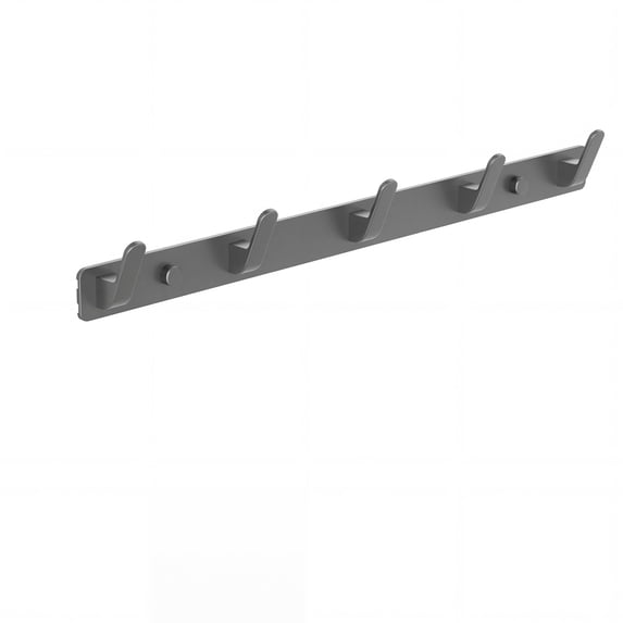 REGALWOVEN 1 Pack Coat Rack Wall Mount, Coat Hook, Hat Rack, Wall Hooks for Entryway, Bathroom, Bedroom Gray 5 Hooks