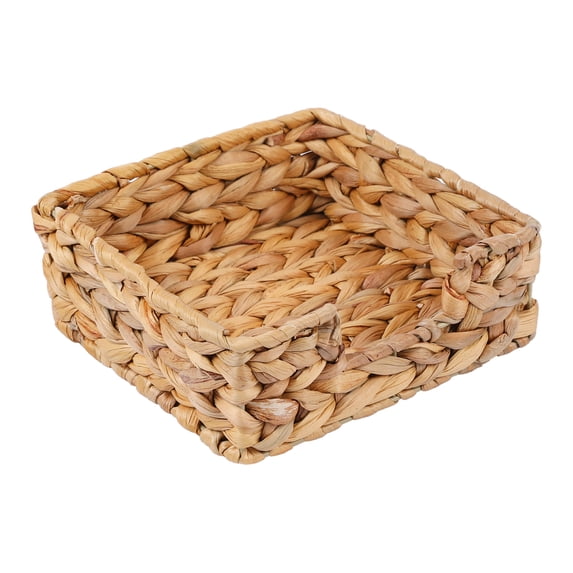 REGALWOVEN 1 Pack Wicker Basket, Basket for Organizing, Storage Basket, Storage Cube for Bedroom, Shelves Brown 7.1*7.1*2.8in