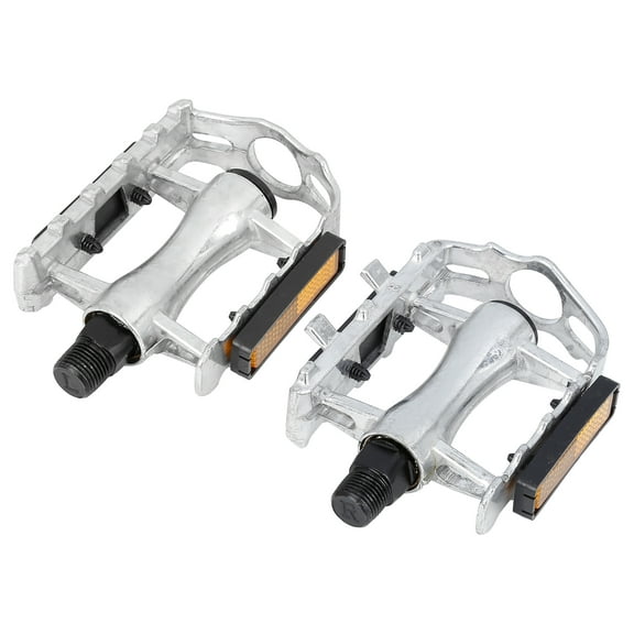 REGALWOVEN 1 Pair Silver Black Aluminum Alloy Pedals for Daily Bicycle Cycling