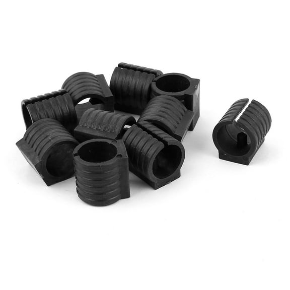 REGALWOVEN 10 Pcs Antislip Plastic Round 19mm Dia Chair Foot Cover Table Furniture Leg Protector Balck