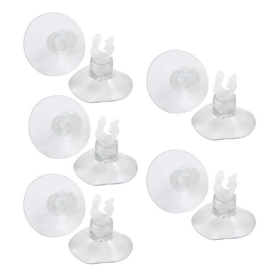 REGALWOVEN 10 Pcs Clear Suction Cup Airline Clips Holders Heater Clips Clamps for Aquarium