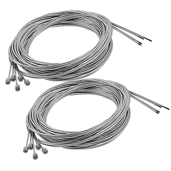 REGALWOVEN 10 Pcs Universal Replacement Bicycle Bike Hand Brake Cable Wire Silver Tone