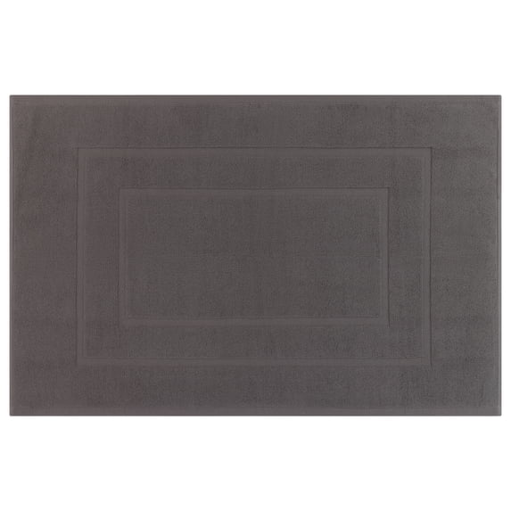 REGALWOVEN 100% Cotton Bathroom Rug Ultra Absorbent Quick Dry Washable Mat Dark Grey