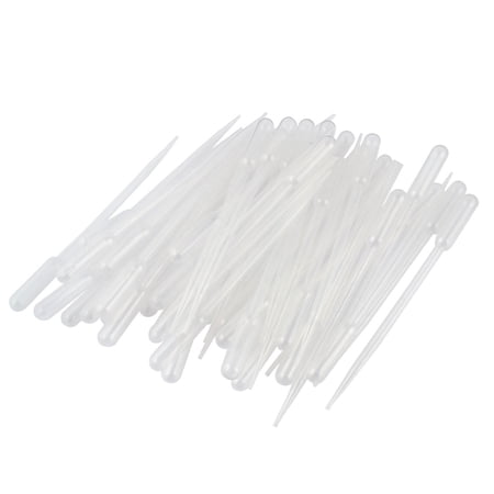 REGALWOVEN 100Pcs Plastic 5ml Disposable Graduated Transfer Pipettes Eye Dropper