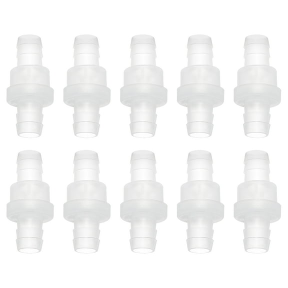 REGALWOVEN 10Pcs Non Return Check Valves, 3/8" Dia. One Way Inline Hose Connector for Water Air Gas