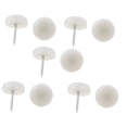 thumbnail image 1 of REGALWOVEN 10Pcs Plastic 17mm Dia Foot Feet Pads Cushion Domed Nail for Furniture Chair, 1 of 7