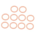 thumbnail image 1 of REGALWOVEN  10pcs 10mm x 14mm x 1mm Flat Ring Copper Crush Washer Sealing Gasket Fastener, 1 of 1