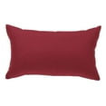 thumbnail image 1 of REGALWOVEN 12"x20" Throw Pillow Cover Classic Solid Cushion Cover, Red, 1 of 7
