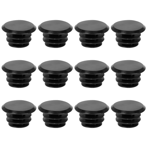REGALWOVEN 12pcs Bicycle Handlebar Bar Rubber End Plugs Cycling Caps Locking Grip Black