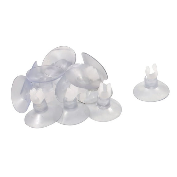 REGALWOVEN 15pcs Aquarium Clear Suction Cup Airline Tube Holders Clips Clamps