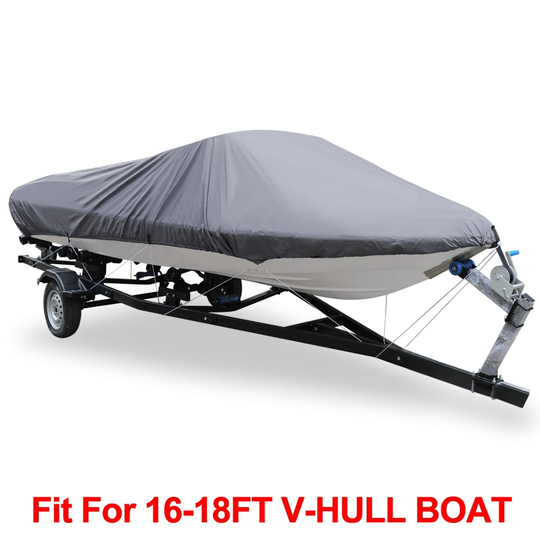 210D Oxford Fabric V-Hull Boat Cover, 16-18ft, Waterproof