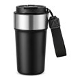 thumbnail image 1 of REGALWOVEN 17 oz Tumbler, Stainless Steel Insulated Water Bottle, with Lid Straw and Handle, Reusable Cup Keeps Hot and Cold Black 1, 1 of 5
