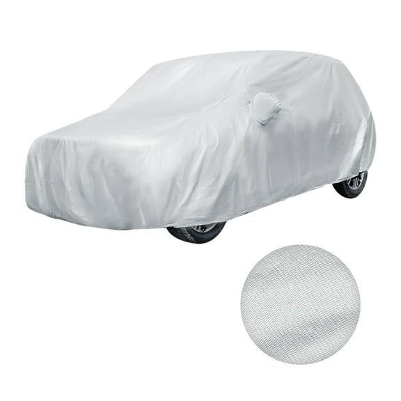 REGALWOVEN 190T Polyester Car Cover Protector All Weather Waterproof Breathable Silver Tone YL 193 x 73 x 71inch (L*W*H)