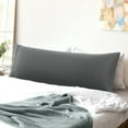 thumbnail image 1 of REGALWOVEN 1PCS Body Pillow Cover, 20" x 55" Super Soft Cotton Bolster Pillow Covers for Full Body Pillow Dark Gray, 1 of 8