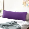 thumbnail image 1 of REGALWOVEN 1PCS Body Pillow Cover, 20" x 55" Super Soft Cotton Bolster Pillow Covers for Full Body Pillow Dark Purple, 1 of 8