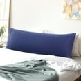thumbnail image 1 of REGALWOVEN 1PCS Body Pillow Cover, 20" x 55" Super Soft Cotton Bolster Pillow Covers for Full Body Pillow Navy Blue, 1 of 8