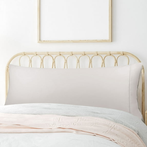 REGALWOVEN 1PCS Body Pillow Cover, 20" x 55" Super Soft Cotton Bolster Pillow Covers for Full Body Pillow,with Zipper Closure Light gray