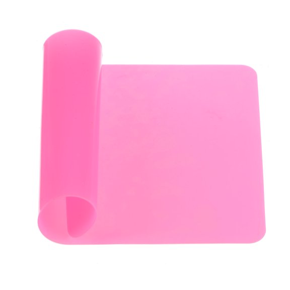 REGALWOVEN 1Pc Silicone Mats for Crafts Multipurpose Table Protector Jewelry Casting Molding Sheet 5.9"x3.9" Pink