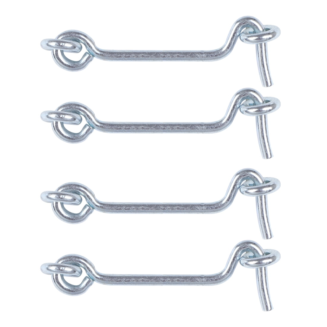REGALWOVEN 2.5" Cabin Hook Plating Finish Galvanized Iron Door Cupboard Shed Lock Catch Eye Latch 4 Pcs
