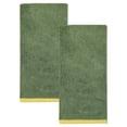thumbnail image 1 of REGALWOVEN 2 Pack Cotton Soft Hand Towels, Solid Absorbent Durable Hand Towel for Bathroom, Spa, Gym, Kitchen Green 29" x 13", 1 of 7