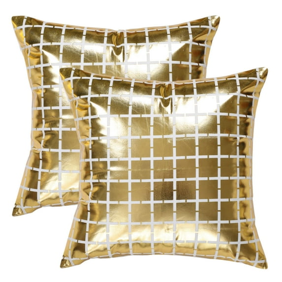 REGALWOVEN 2 Pack Decorative Throw Pillow Covers for Home Office, 18"x18" Suqare