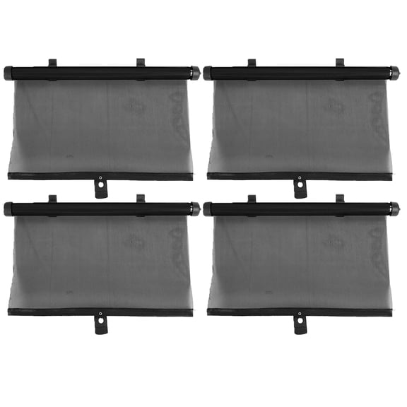 REGALWOVEN 2 Pair Universal Foldable Vehicle Car Window Roller Sun Shade Protector with Suction Cups 45cmx40cm