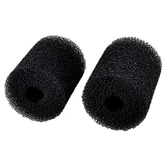 REGALWOVEN 2 Pcs 75mm x 65mm Cylinder Filter Sponge Black for Fish Tank