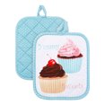 thumbnail image 1 of REGALWOVEN 2 Pcs Pot Holders, Heat Resistant Trivets, Non-Slip Hot Pads for Countertops, Oven Pot Holders for Cooking, Baking, and BBQ Cake 6.5x7.9inch, 1 of 6