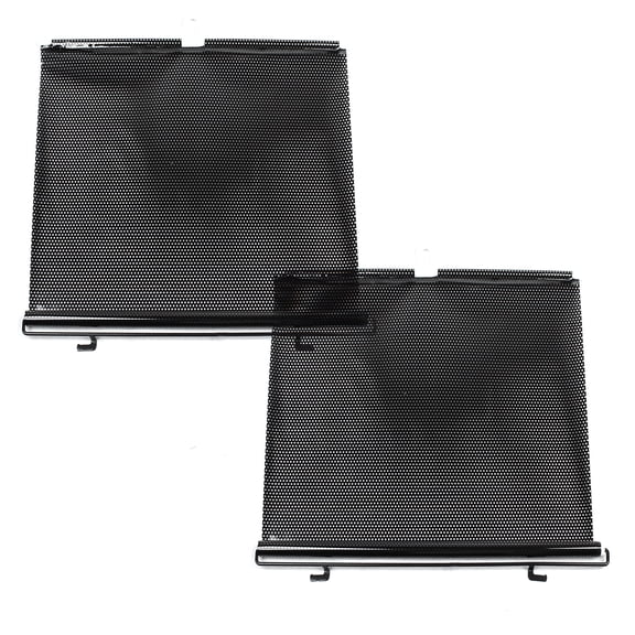 REGALWOVEN 2 Pcs Universal Black Retractable Car Curtain Window Roller Sun Shade Protector 125x45cm