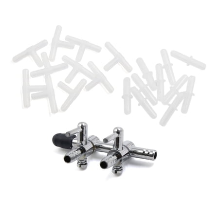 REGALWOVEN 2-way Air Control Valve Tube Connector Aquarium Fish Tank Pump Accessories Set