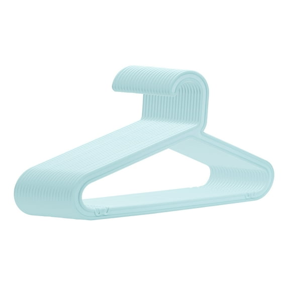 REGALWOVEN 20 Pack Pants Hangers, Plastic Hangers, Durable Space Saving Clothes Hangers for Clothing, Closet, Coats, Shirts, Pants, or Jeans Blue