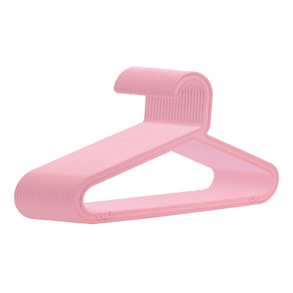 REGALWOVEN 20 Pack Pants Hangers, Plastic Hangers, Durable Space Saving Clothes Hangers for Clothing, Closet, Coats, Shirts, Pants, or Jeans Pink