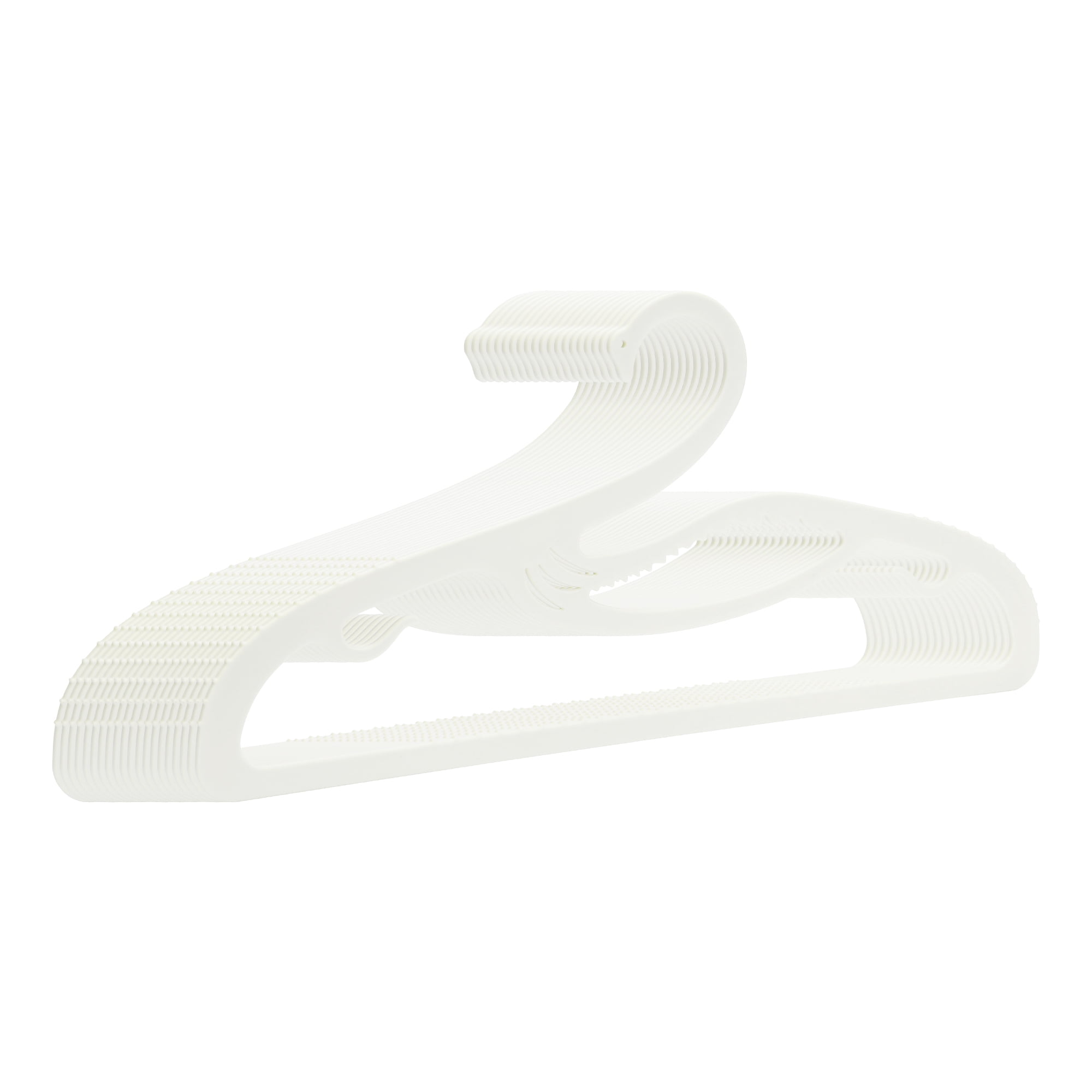 REGALWOVEN 20 Pack Plastic Swan Hangers, Durable Non-Slip Space Saving Clothes Hangers for Clothing, Closet, Coats, Pants, or Shirts Beige