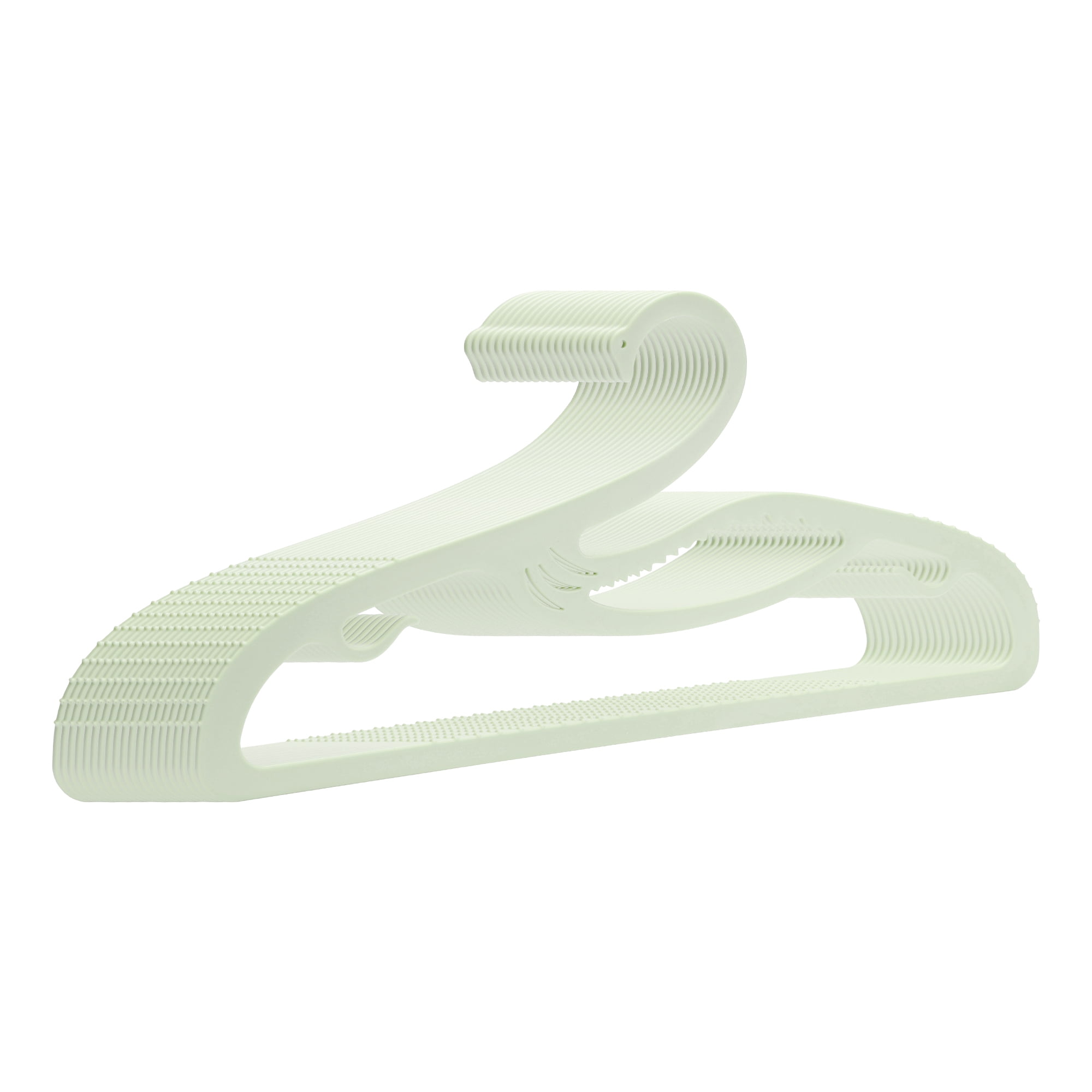 REGALWOVEN 20 Pack Plastic Swan Hangers, Durable Non-Slip Space Saving Clothes Hangers for Clothing, Closet, Coats, Pants, or Shirts Green