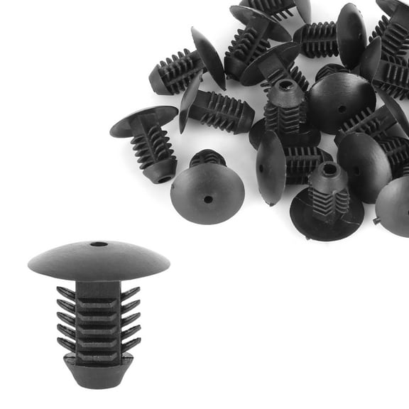 REGALWOVEN 20pcs 12mm/0.47" Hole Dia Plastic Bolt Rivets Fastener Ceiling Lining Trim Panel Clips Black for Car