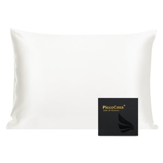 REGALWOVEN 22 Momme Silk Pillowcase for Hair and Skin, White King