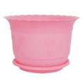 thumbnail image 1 of REGALWOVEN 23cm Dia Garden Plastic Floral Pattern Cactus Aloe Plant Container Flower Pot, 1 of 2
