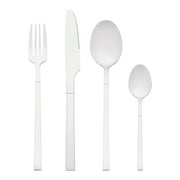 REGALWOVEN 24 Piece Silverware Set, Stainless Steel Flatware Set for 6, Mirror Polished Cutlery Set, Serving Utensils Set for Kitchen Dinner Silver 24