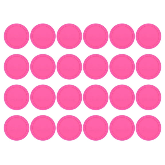 REGALWOVEN 24Pcs Rubber Bottoms for Sublimation Tumblers, Silicone Bottoms for Cups and Bottles Pink 58mm