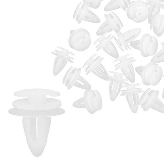 REGALWOVEN 25 Pcs White Door Trim Panel Clips 51411973500 for BMW