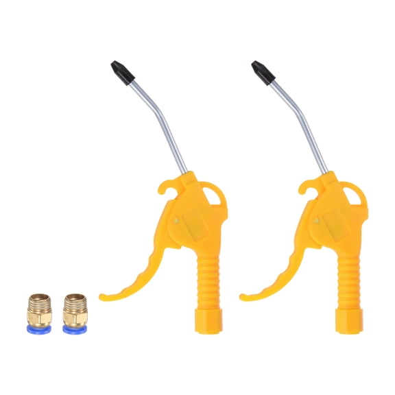 REGALWOVEN 2Pcs High Pressure Air Blow Gun Stainless Steel with Long Angled Nozzle for Car Computer 3.94"