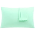 thumbnail image 1 of REGALWOVEN 2Pcs Microfiber Travel Pillowcases with Zipper Closure, Brook Green, 14"x20", 1 of 8
