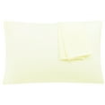 thumbnail image 1 of REGALWOVEN 2Pcs Microfiber Travel Pillowcases with Zipper Closure, Cream, 14"x20", 1 of 8