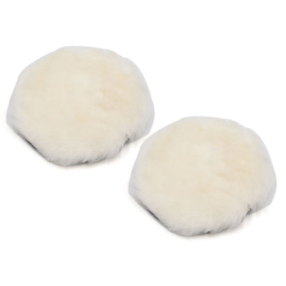 REGALWOVEN 2pcs 6 Inch Dia Faux Wool Buffing Pad Polishing Backing Buffer for Car Vehicle Polisher