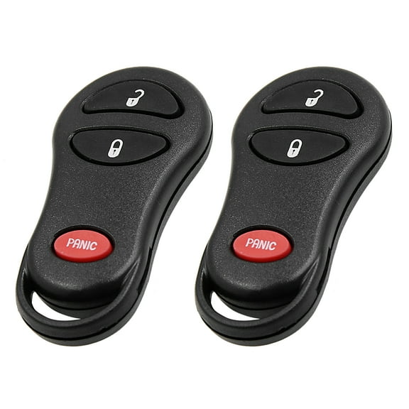 Unique Bargains 2pcs New 3 Buttons Key Fob Remote Control Case Shell Replacement 04686481 for Dodge for Chrysler