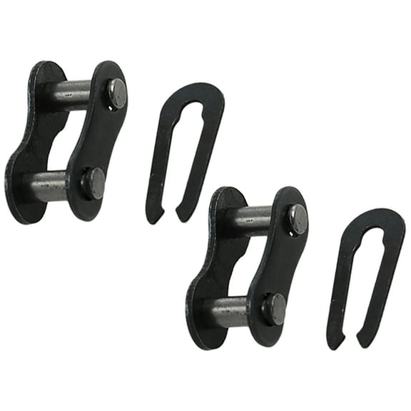 REGALWOVEN 2pcs Universal Black 0.5" Pitch Bicycle Bike Chain Master Connecting Link Black