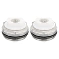 thumbnail image 1 of REGALWOVEN 3/4" BSP Male Thread Manual Radiator Air Vent Plug Valves, 2 Pack Nickel Plated Brass, 1 of 6