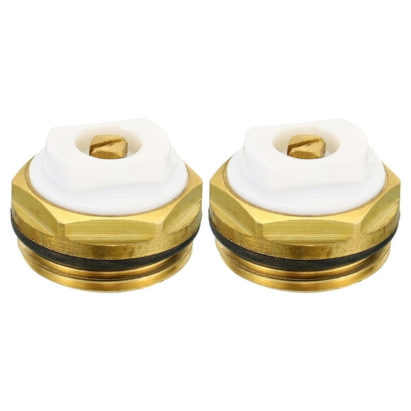 REGALWOVEN 3/4" BSP Male Thread Manual Radiator Air Vent Plug Valves, 2 Pack