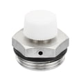thumbnail image 1 of REGALWOVEN 3/4" BSP Male Thread Manual Radiator Air Vent Valve, Nickel Plated Brass Plug Valve, 1 of 6